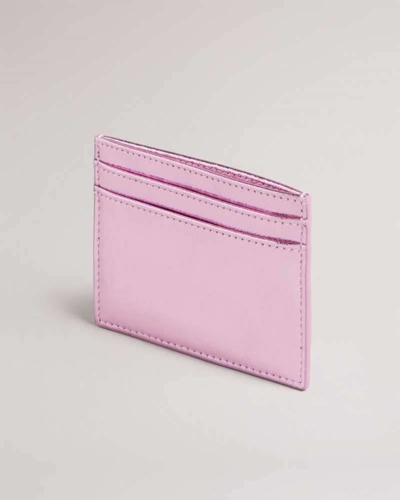 Pink Ted Baker Liibbaa Metallic Cardholder Cardholders | US0001415