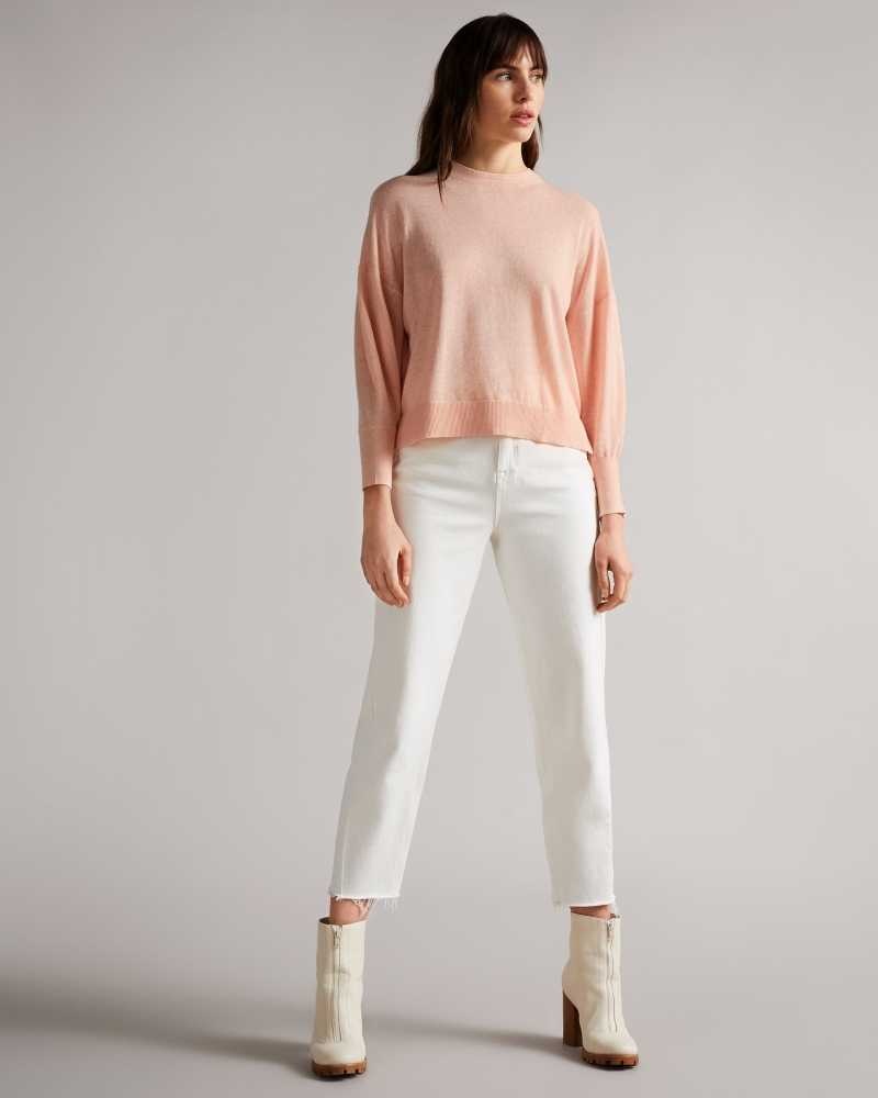 Pink Ted Baker Nicci Sleeve Detailed Jumper | US0000334