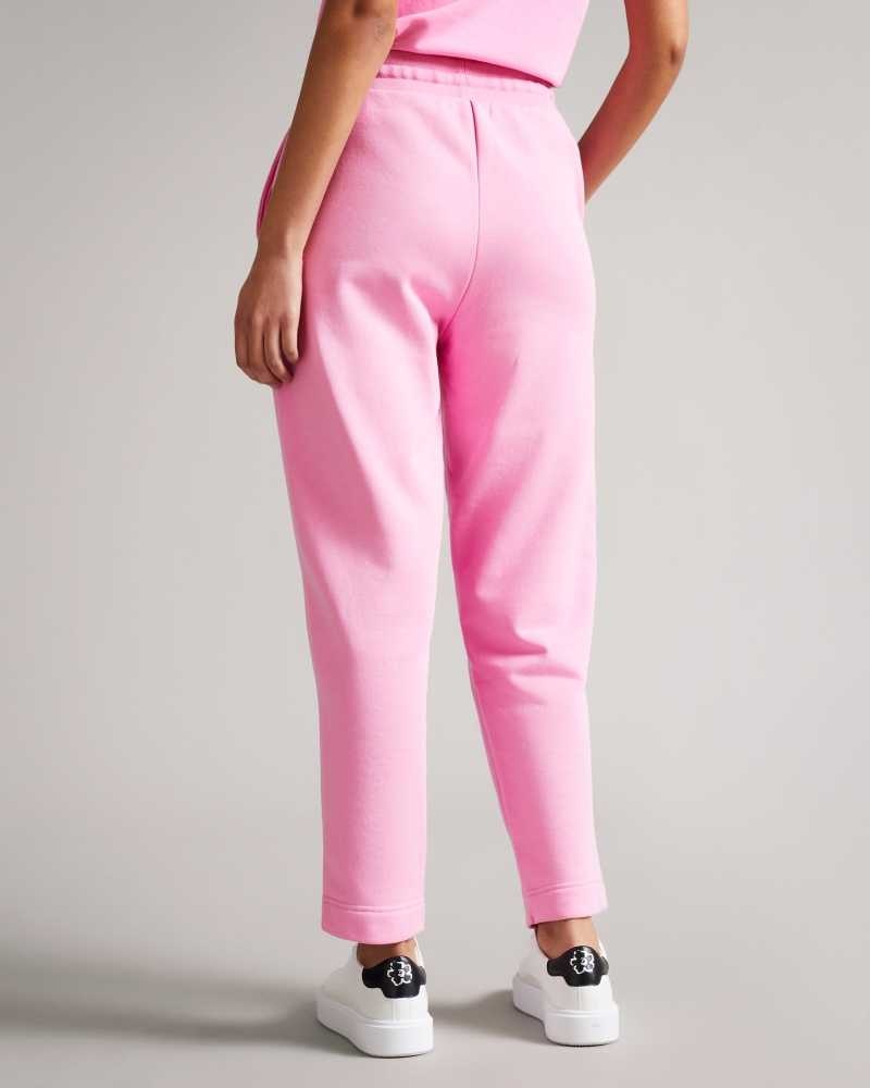 Pink Ted Baker Nicolez Jersey Jogger With Flower | US0001143