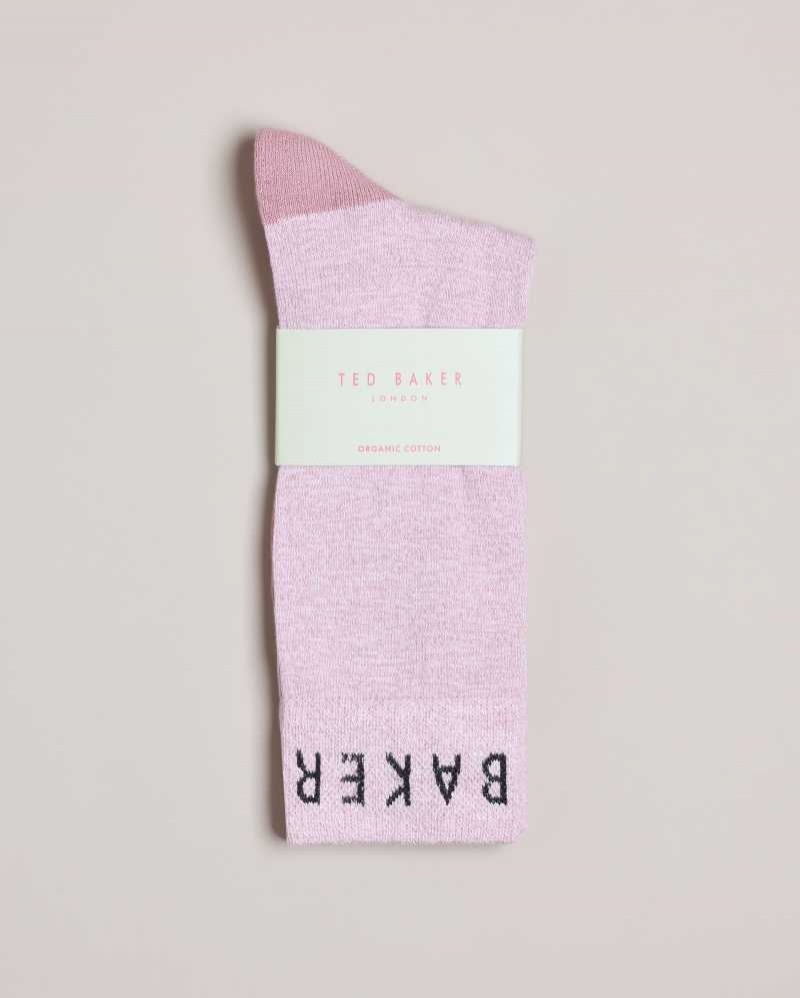 Pink Ted Baker Twistsk Twisted Yarn Socks | US0001928