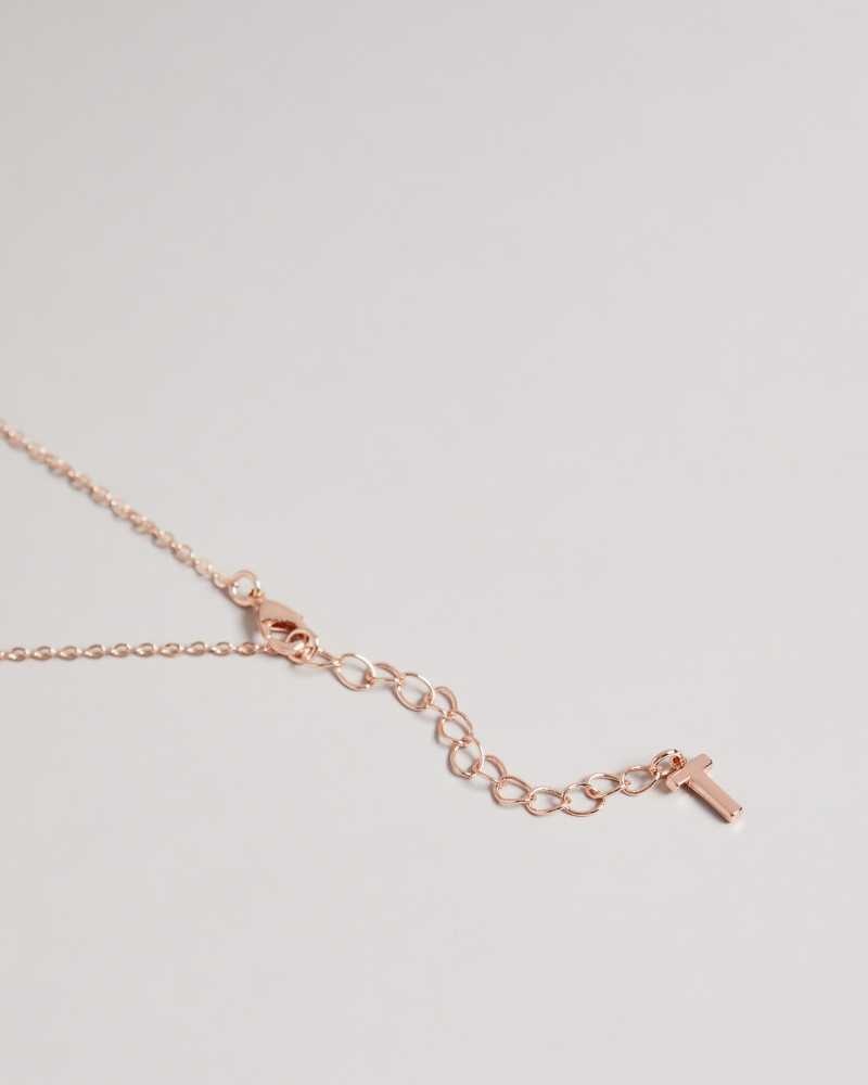 Rose Gold Colour Ted Baker Bellema Bumble Bee Pendant Necklace Pendant Necklace | US0001874