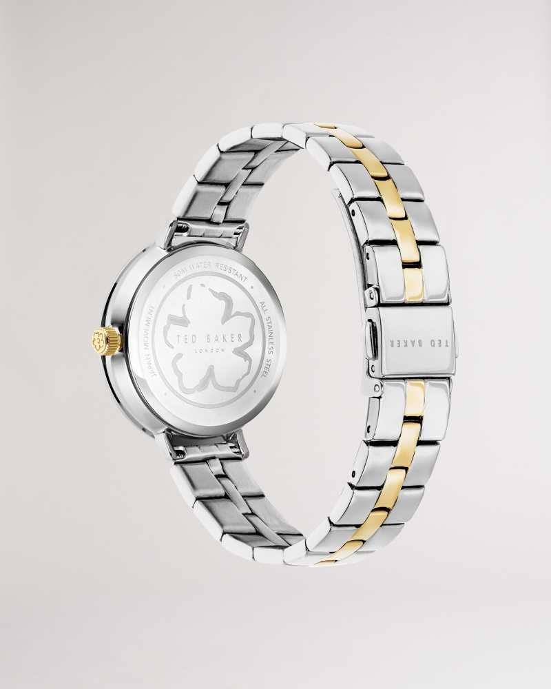 SH PL GOLD Ted Baker Amiii Magnolia Dial Bracelet Watch | US0002063