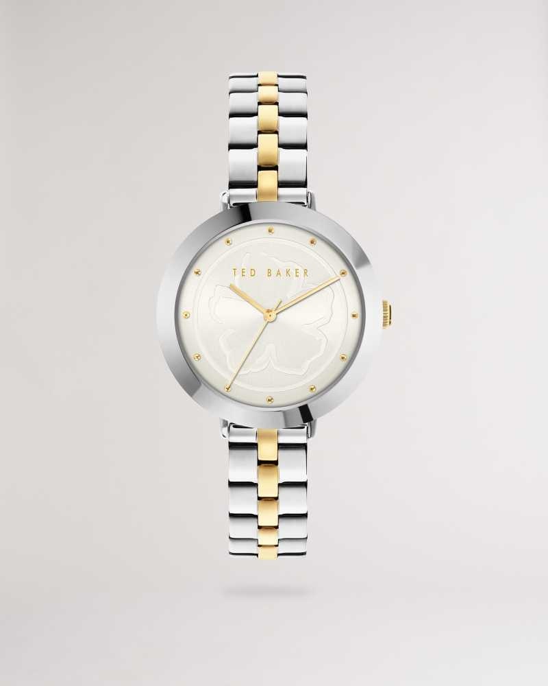 SH PL GOLD Ted Baker Amiii Magnolia Dial Bracelet Watch | US0002063