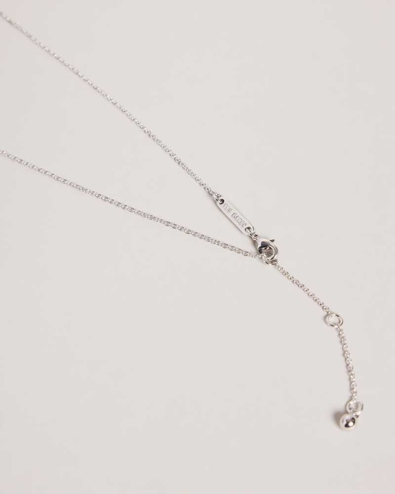 Silver Colour Ted Baker Braddie Blossom Pendant Necklace Pendant Necklace | US0001876