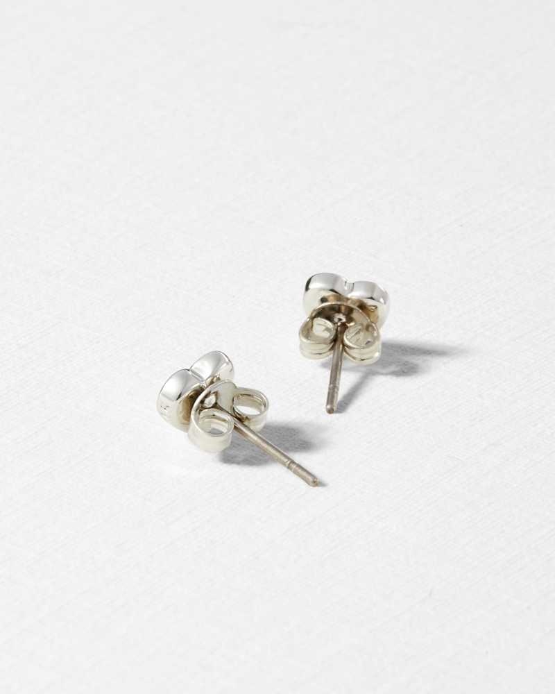 Silver Colour Ted Baker Harly Heart Stud Earrings Earrings | US0001803