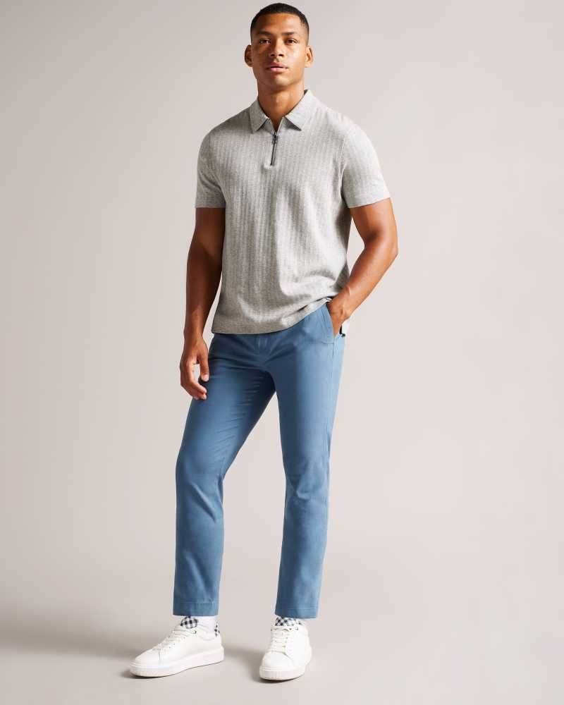 Sky Blue Ted Baker Genay Slim Chinos Chinos | US0001183