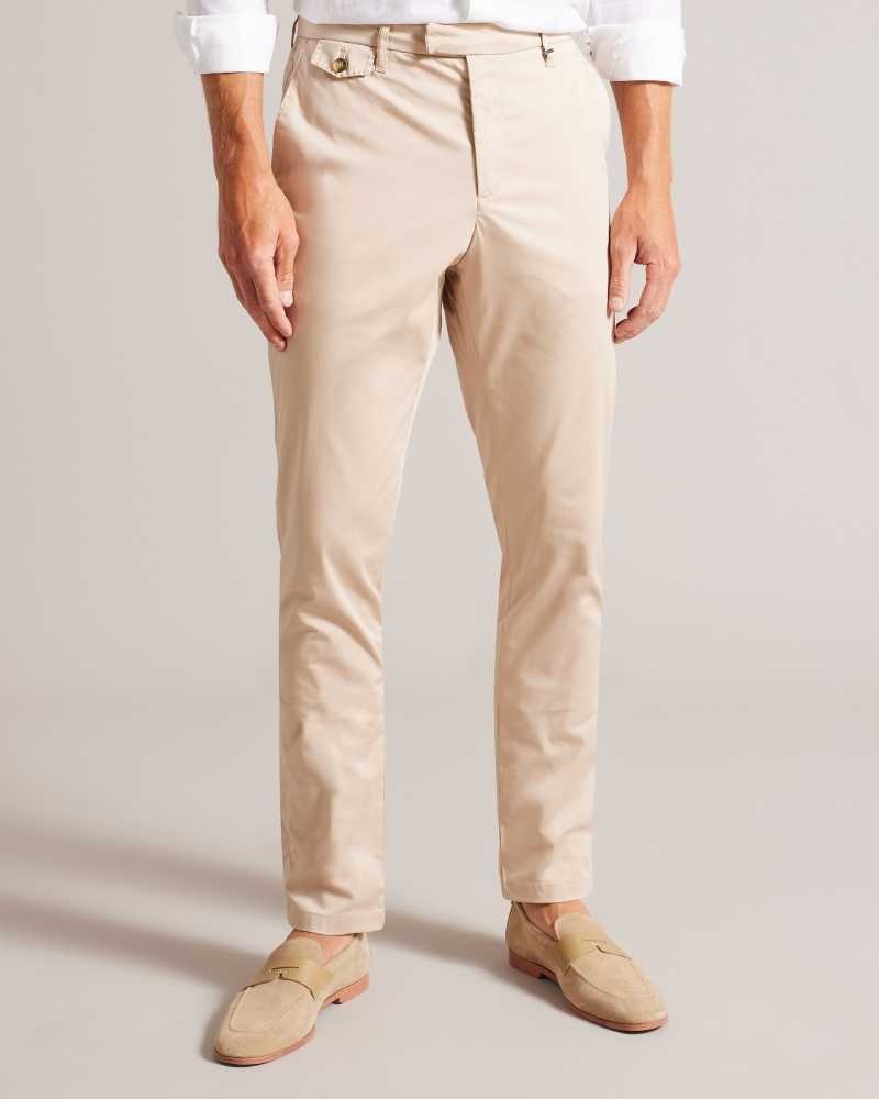 Stone Ted Baker Danay Irvine Slim Fit Trousers | US0001096