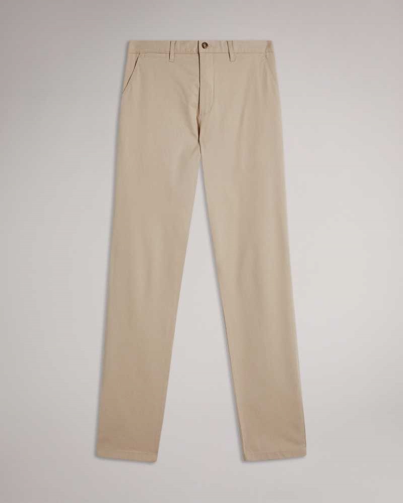 Stone Ted Baker Ryce Slim Fit Lyocell Blend Chinos Chinos | US0001185