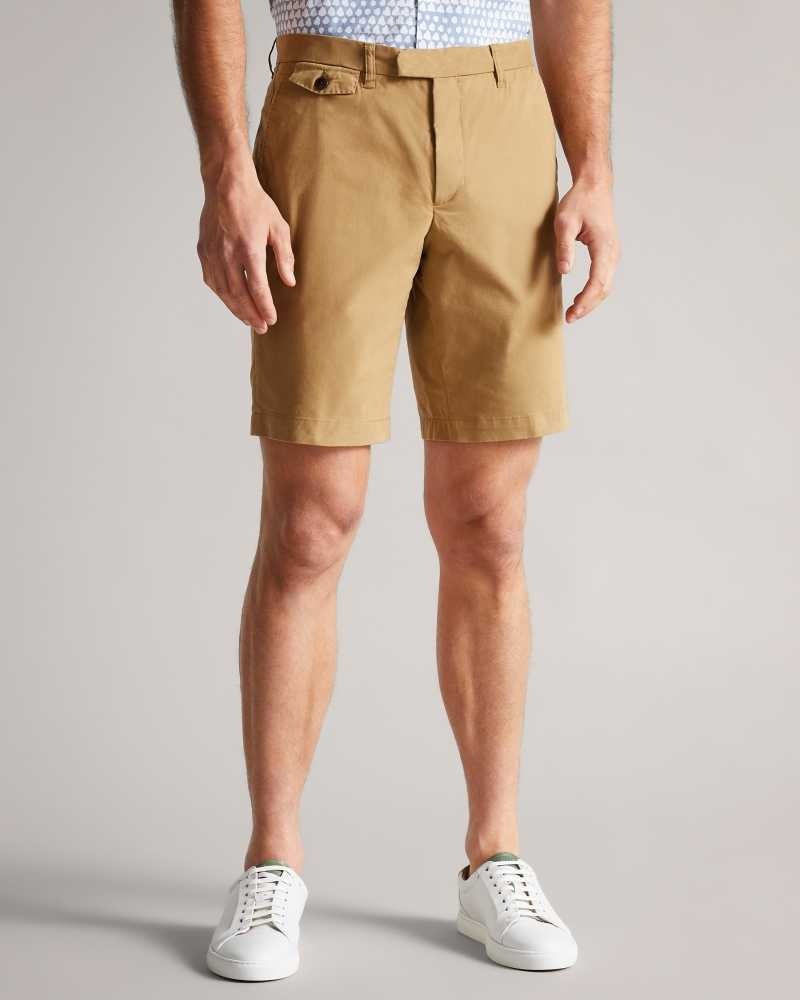 Tan Ted Baker Ashfrd Chino Shorts | US0000686