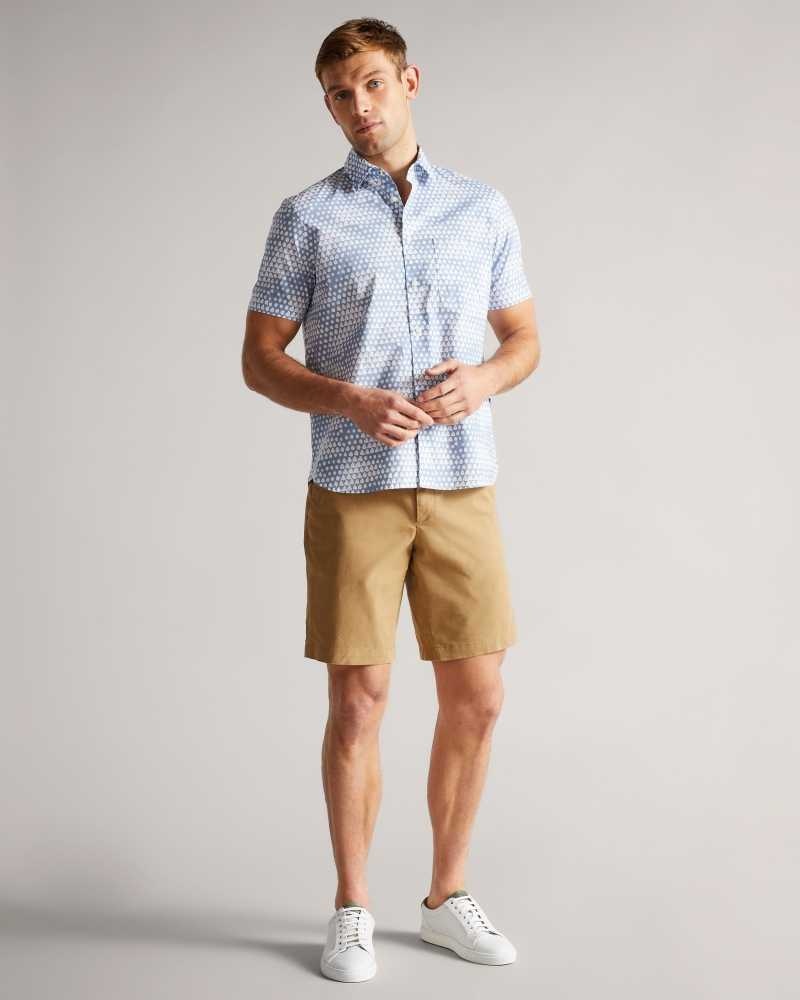 Tan Ted Baker Ashfrd Chino Shorts | US0000686