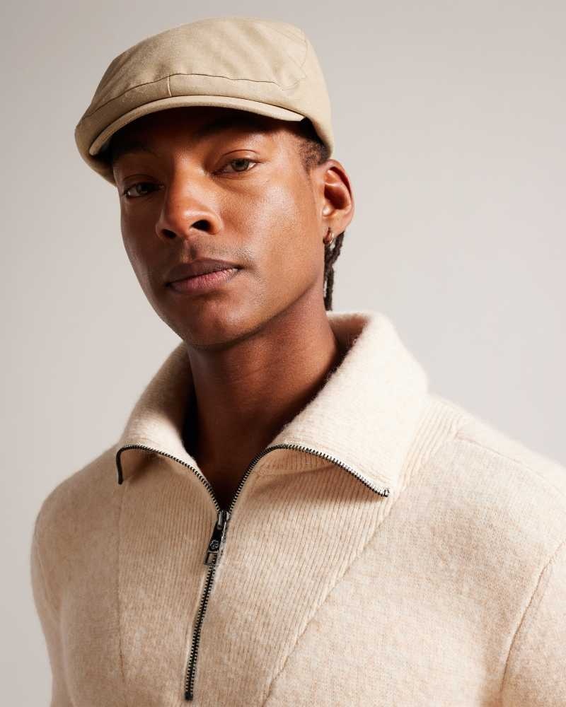 Tan Ted Baker Eastoni Flat Cap Caps | US0001696