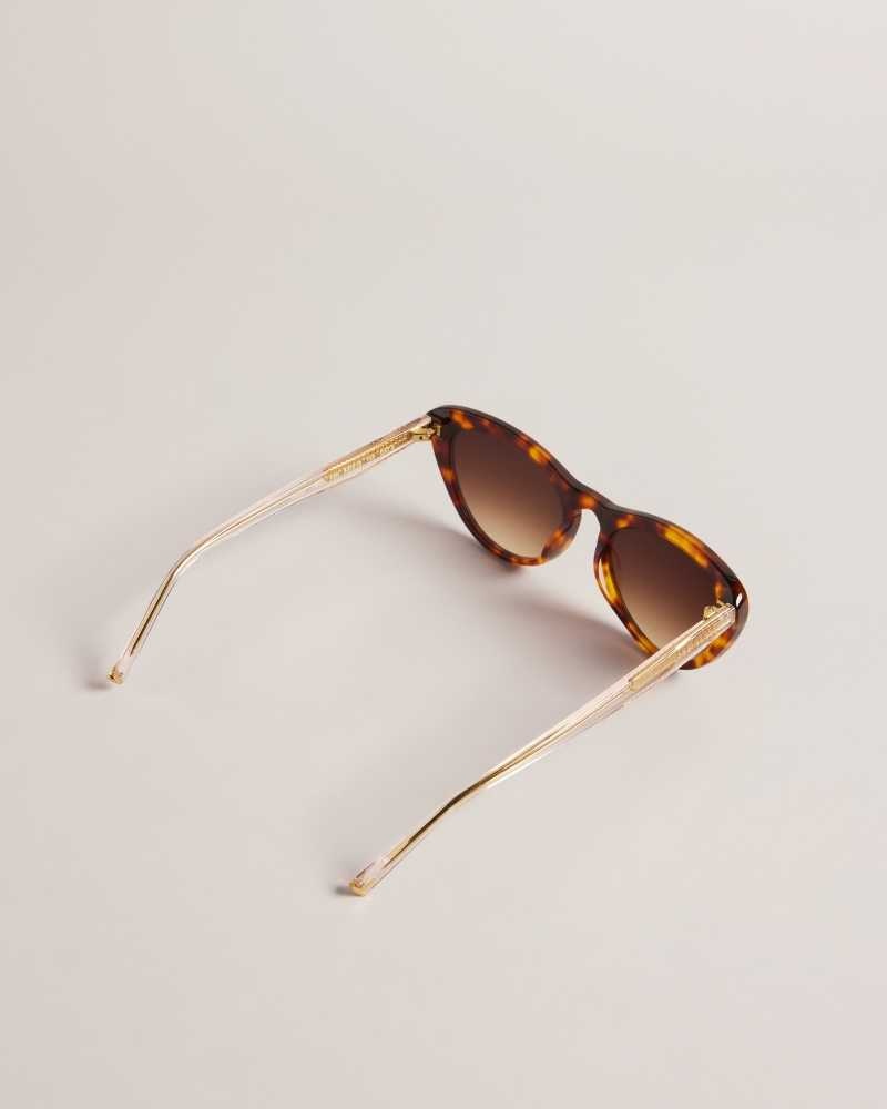 Tortoiseshell Ted Baker Violets Cat Eye Frame Sunglasses | US0001988