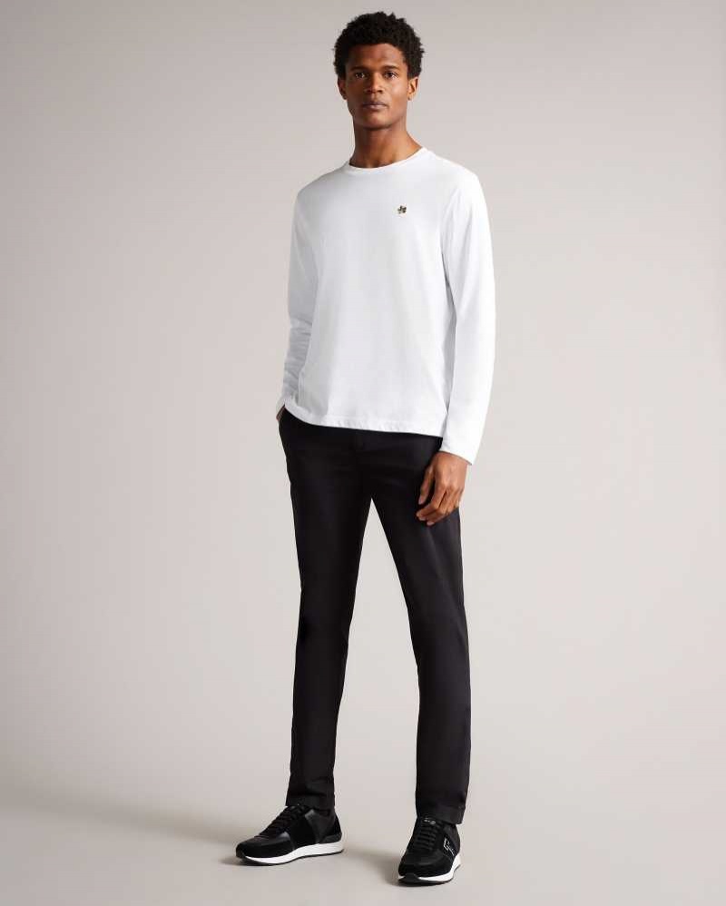 White Ted Baker Canada Long Sleeve T-Shirt | US0000876