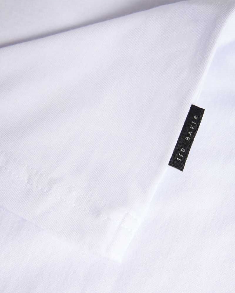 White Ted Baker Helpa Short Sleeve T-Shirt | US0000914