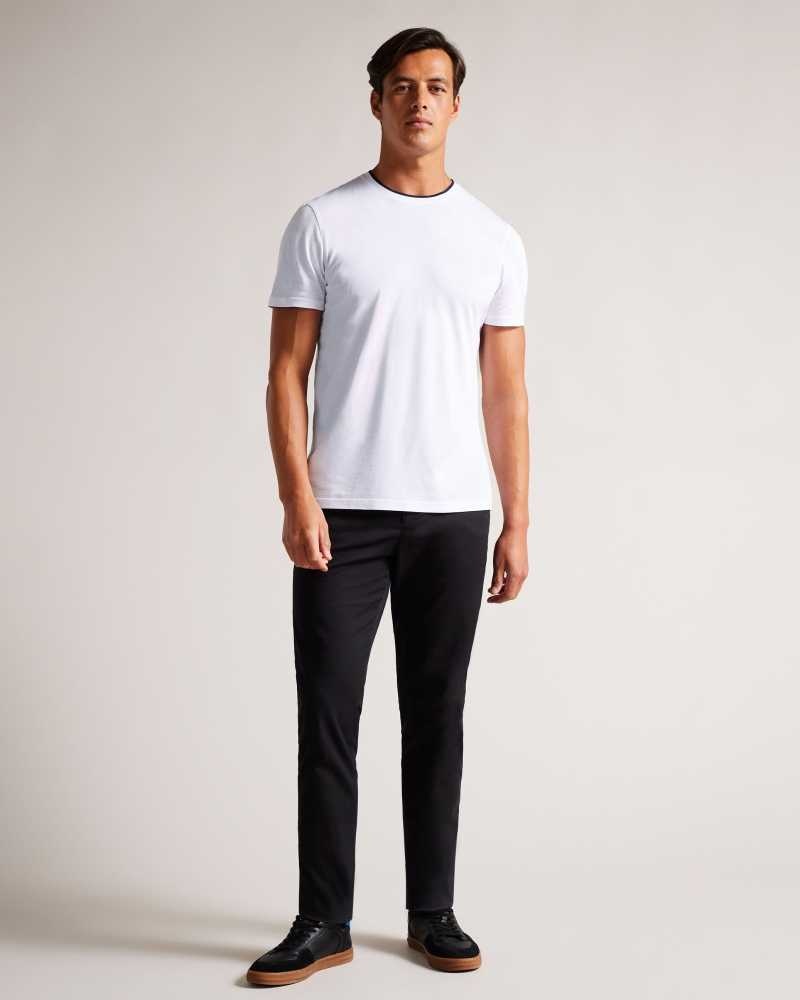 White Ted Baker Helpa Short Sleeve T-Shirt | US0000914