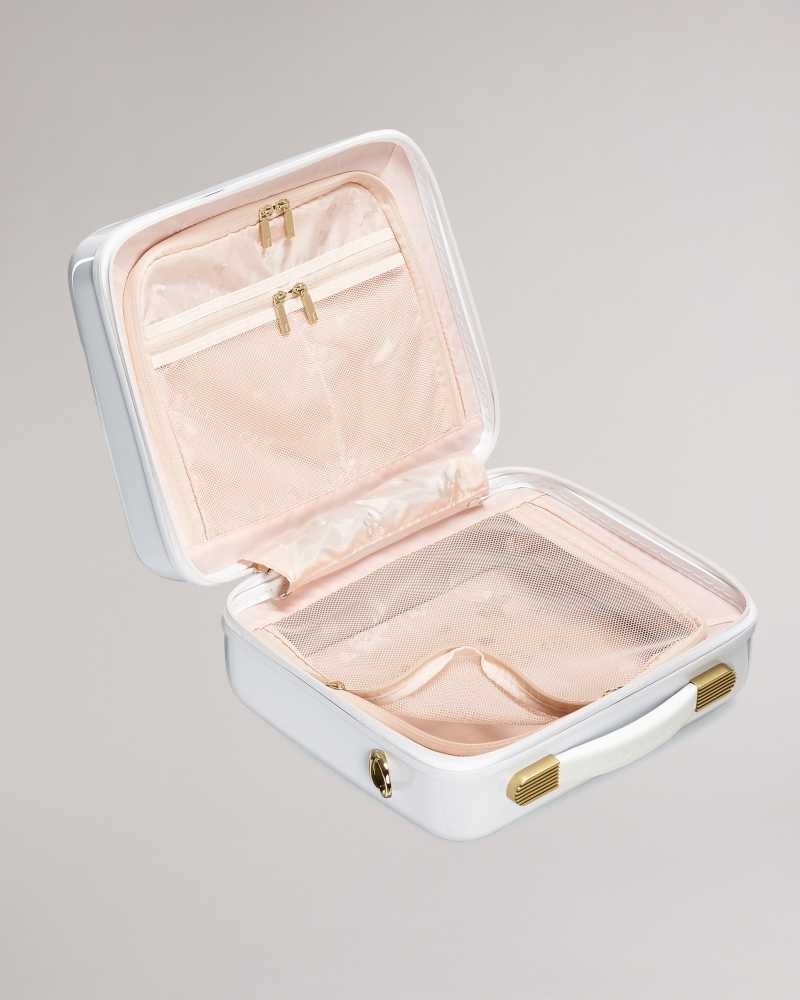 White Ted Baker Raide Scattered Bouquet Vanity Case | US0001569